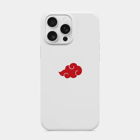 Akatsuki Bulutu Beyaz telefon kılıfı