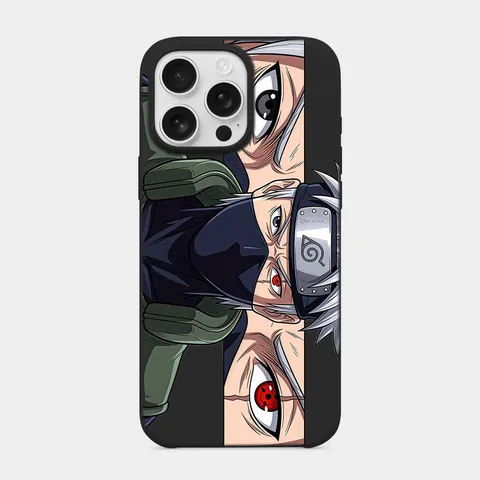 Kakashi Bakışı Siyah telefon kılıfı