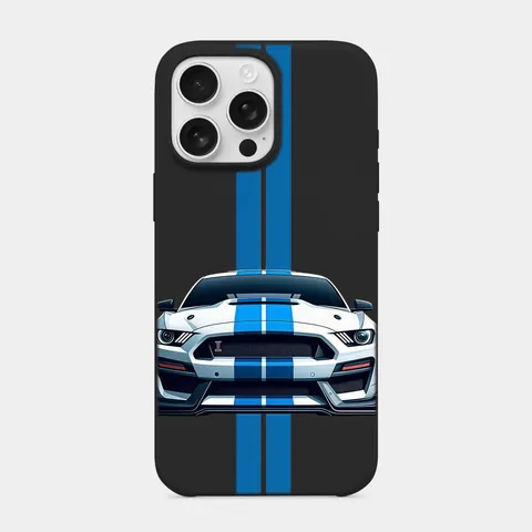 Mavi Şerit Siyah telefon kılıfı