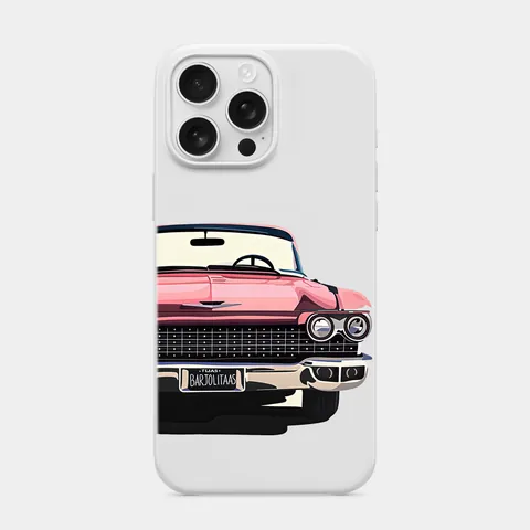Pembe Bulvar Beyaz telefon kılıfı