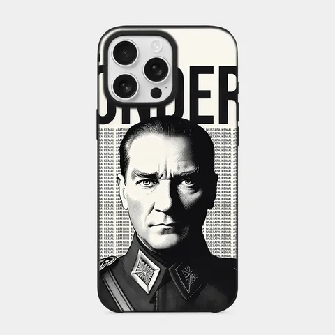 Ulu Önder Siyah telefon kılıfı