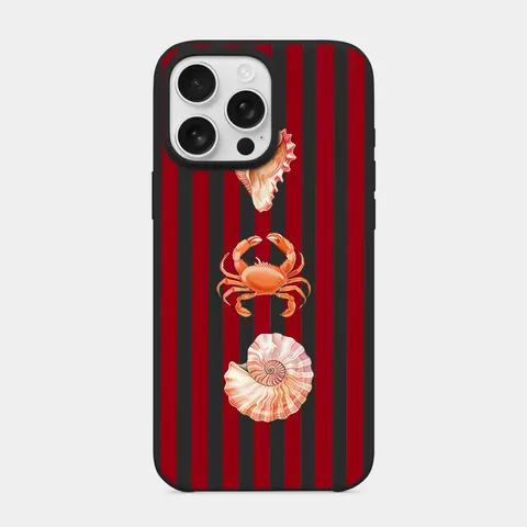 Bordo İskele Siyah telefon kılıfı