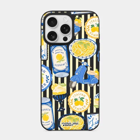 Limonata Molası Siyah telefon kılıfı