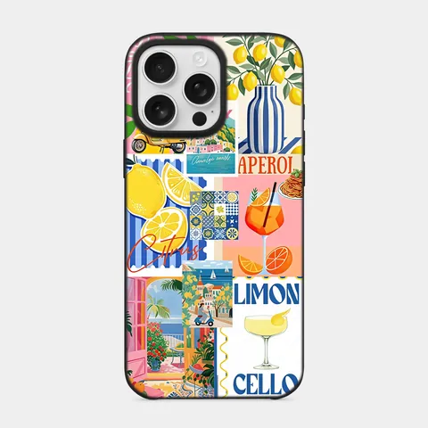 Limoncello Kolajı Siyah telefon kılıfı