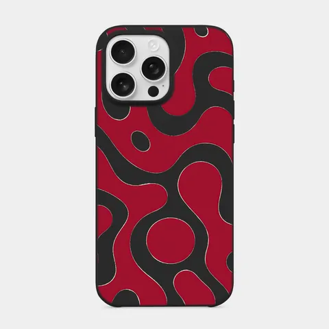 Retro Girdap Siyah telefon kılıfı