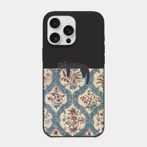 Çini Üstünde Mola Siyah telefon kılıfı