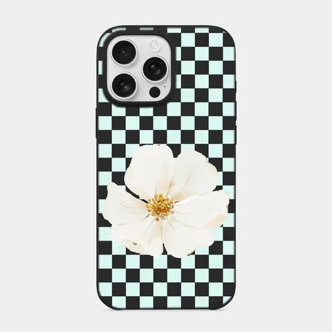 Beyaz Kosmos Siyah telefon kılıfı