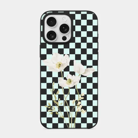 Kır Anemonu Siyah telefon kılıfı
