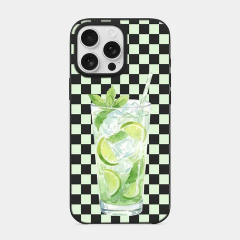 Naneli Mojito Siyah telefon kılıfı