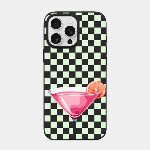 Portakallı Kozmo Siyah telefon kılıfı