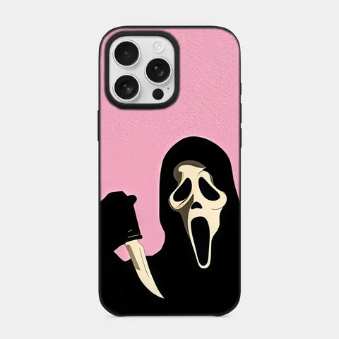 Ghostface Maskesi Siyah telefon kılıfı