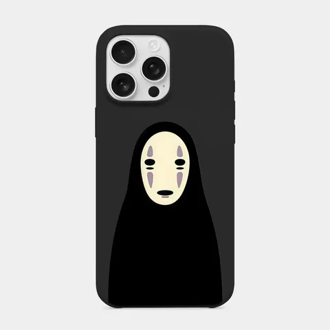 Kaonashi Portresi Siyah telefon kılıfı