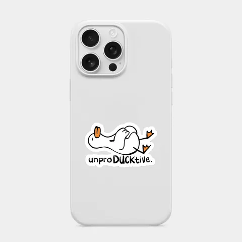 Unproducktive Ördek Beyaz telefon kılıfı