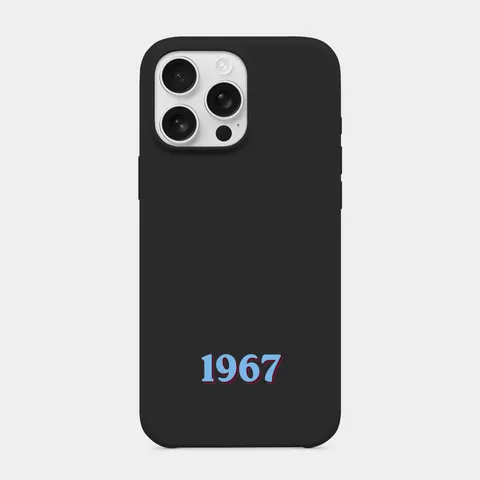 Mavi 1967 Siyah telefon kılıfı