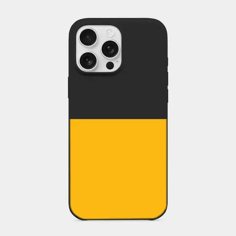 Sarı Alt Panel Siyah telefon kılıfı