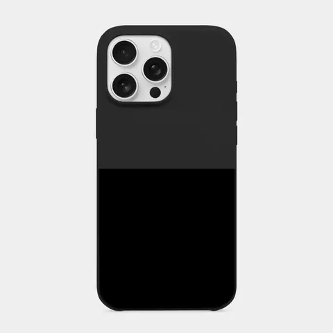 Siyah Alt Panel Siyah telefon kılıfı