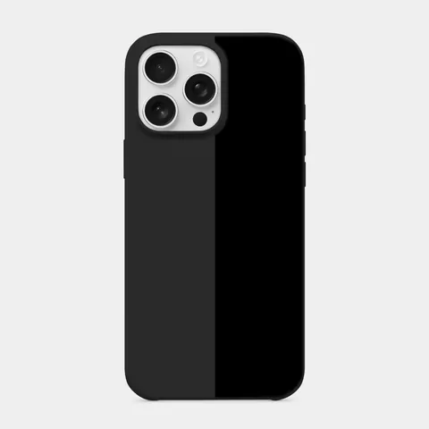 Siyah Yarım Panel Siyah telefon kılıfı