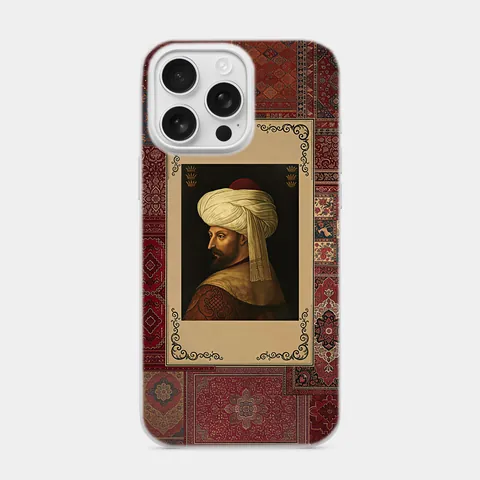 Fatih Sultan Mehmet Beyaz telefon kılıfı