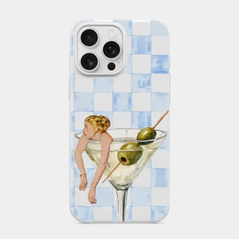 Martini Molası Beyaz telefon kılıfı
