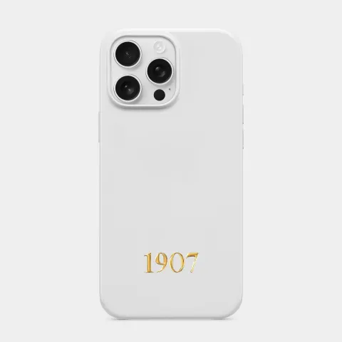 Altın 1907 Beyaz telefon kılıfı