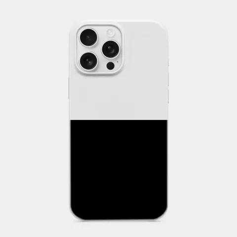 Siyah Alt Panel Beyaz telefon kılıfı