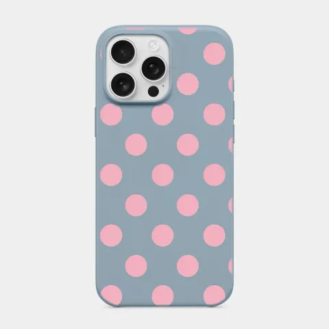 Pembe Nokta Dansı Bebek Mavisi telefon kılıfı