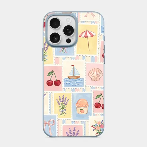 Hareketli Yaz Bebek Mavisi telefon kılıfı