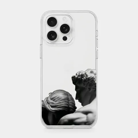 Love & Angel Şeffaf telefon kılıfı