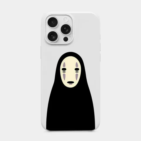 Kaonashi Portresi Beyaz telefon kılıfı
