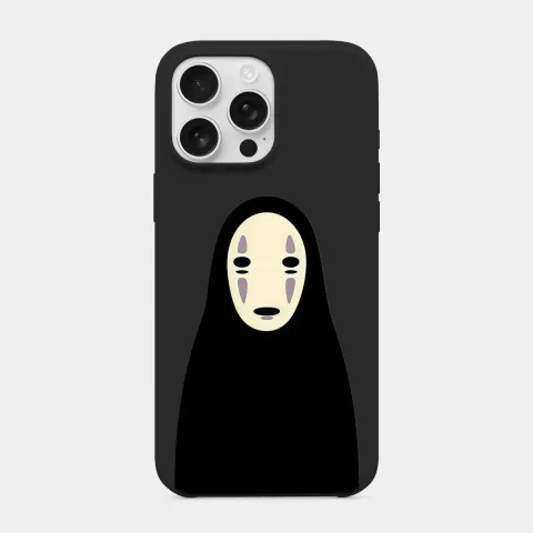 Kaonashi Portresi Siyah telefon kılıfı