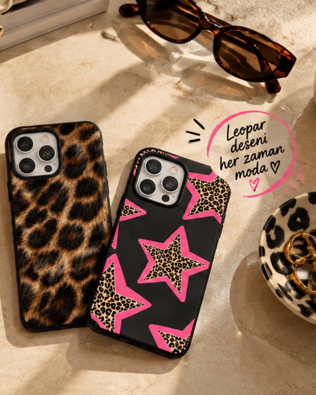 Leopar Desenli Kılıflar