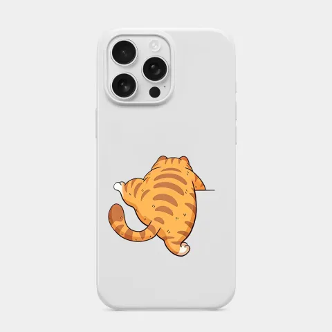 Tombul Sarman Beyaz telefon kılıfı