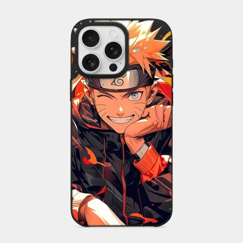 Naruto Ateşi Siyah telefon kılıfı