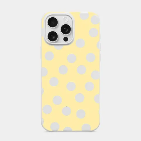 Limonata Benekleri Beyaz telefon kılıfı