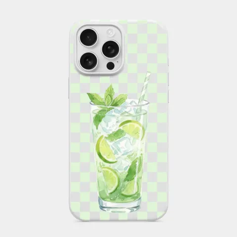 Naneli Mojito Beyaz telefon kılıfı