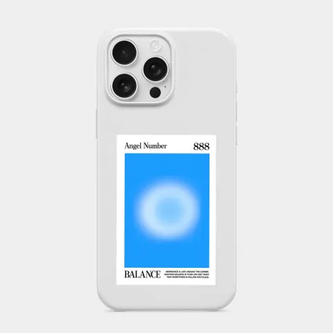 Angel Number 888 Beyaz telefon kılıfı