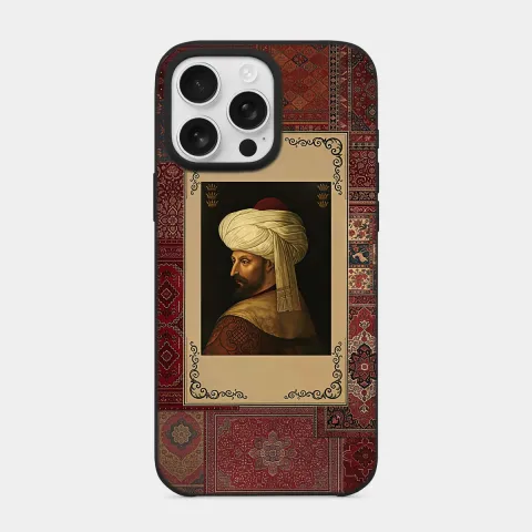 Fatih Sultan Mehmet Siyah telefon kılıfı