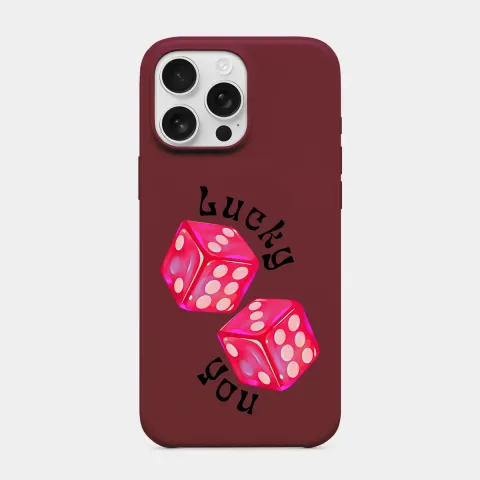 Lucky You Bordo telefon kılıfı