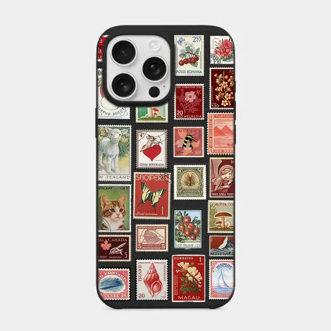 Kırmızı Tonları Siyah telefon kılıfı