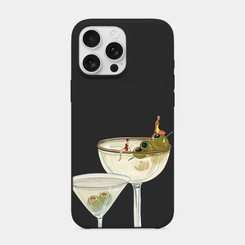 Kokteyl Siyah telefon kılıfı